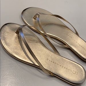 Lauren Conrad gold sandals